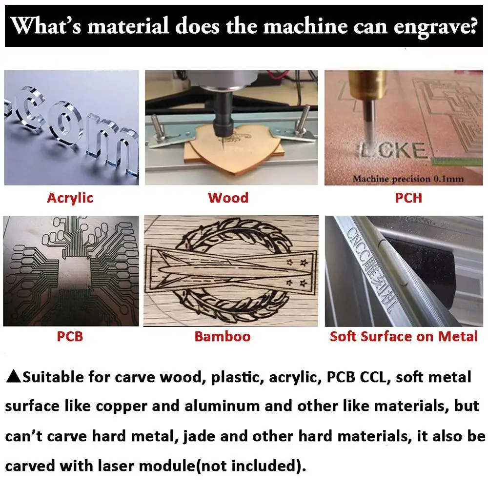 【EU/US/BR Stock】CNC Router 3018 Pro Max Upgrade Mini Milling Machine GRBL 1.1 ER11 3 Axis controller offline for wood engraving