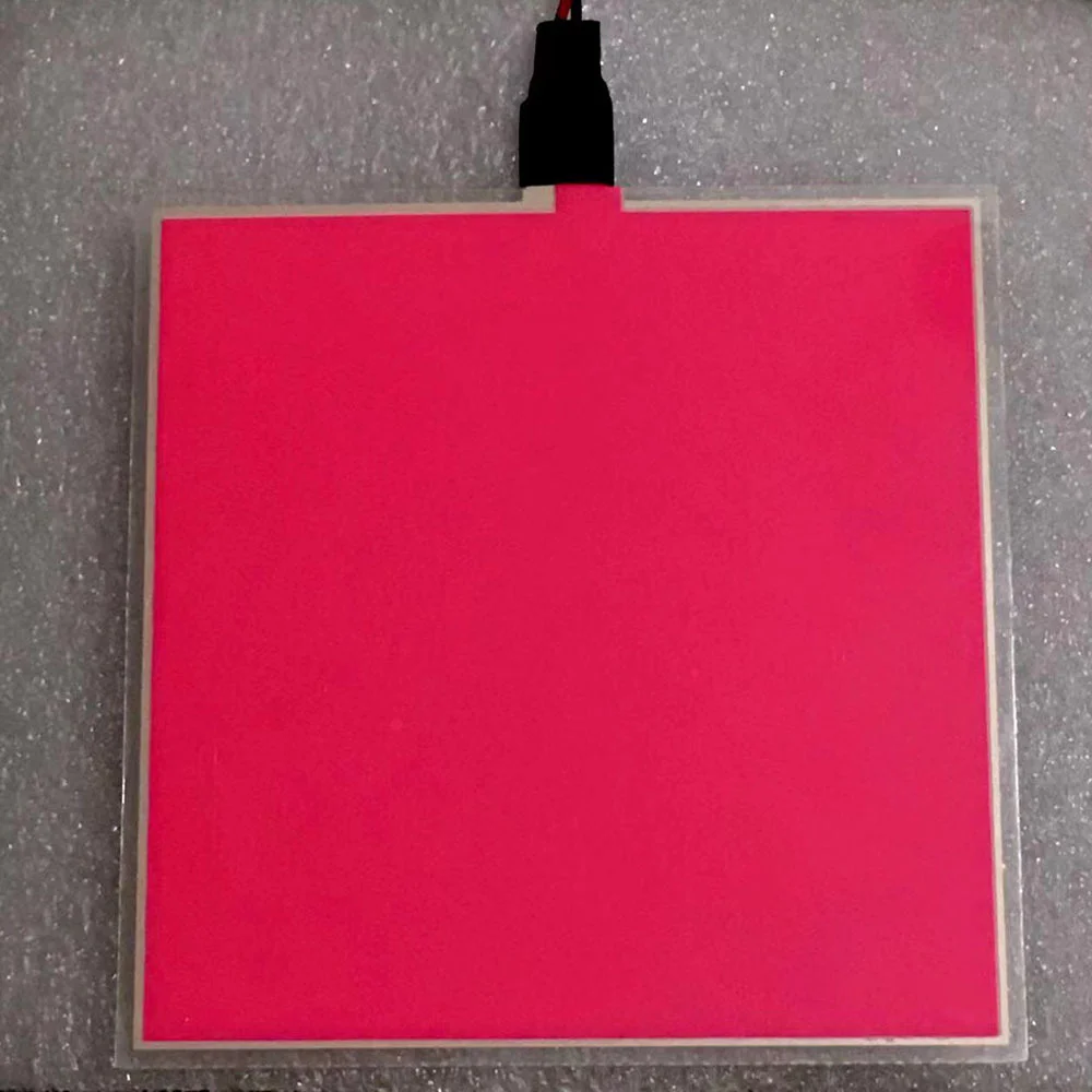 5*5cm 10*10cm EL Panel Backlight Cuttable Led Glowing Panel LED Electroluminescent Light With DC12V Inverter 5V USB 3V Battery