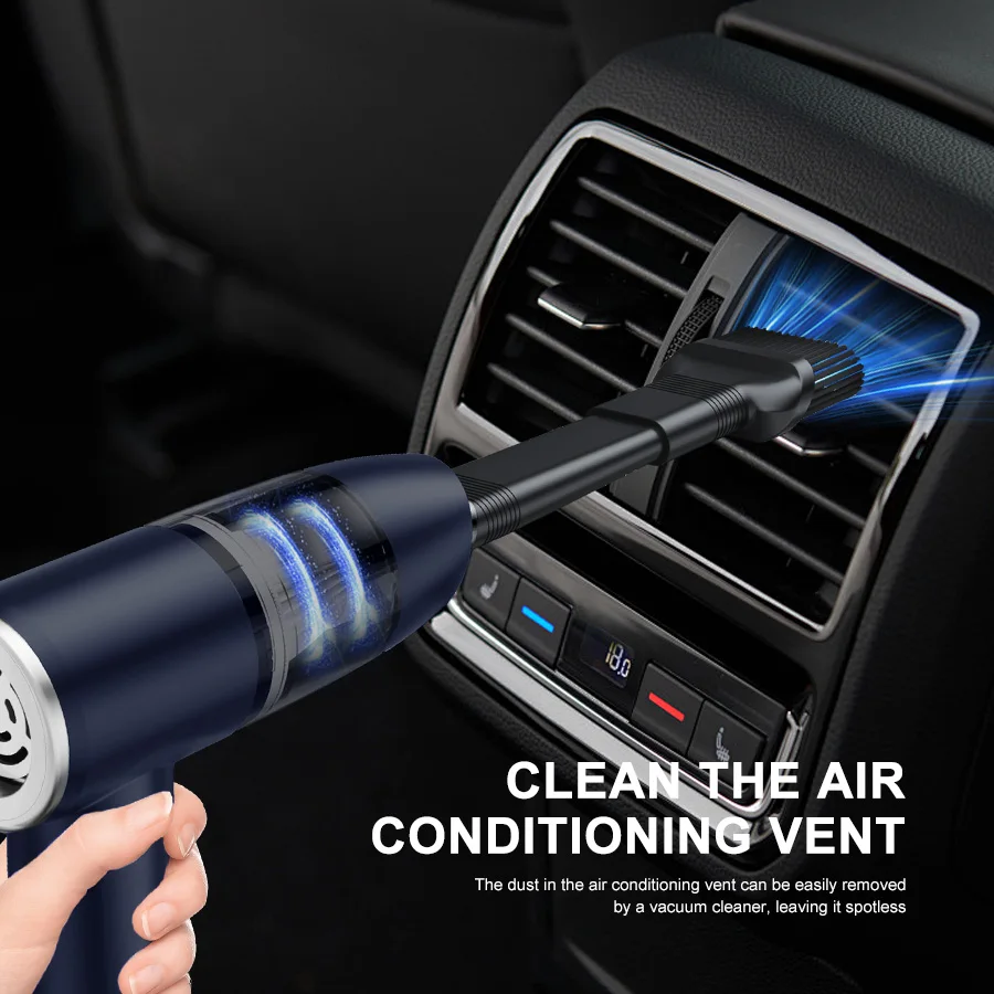 Car Vacuum Cleaner Air Blower Cordless Powerful Wireless Car Cleaner Portable Vacuum Cleaner Cleaning Machine For Car Home 2 In1