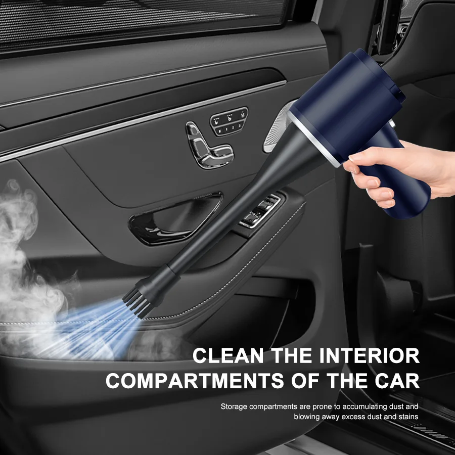 Car Vacuum Cleaner Air Blower Cordless Powerful Wireless Car Cleaner Portable Vacuum Cleaner Cleaning Machine For Car Home 2 In1