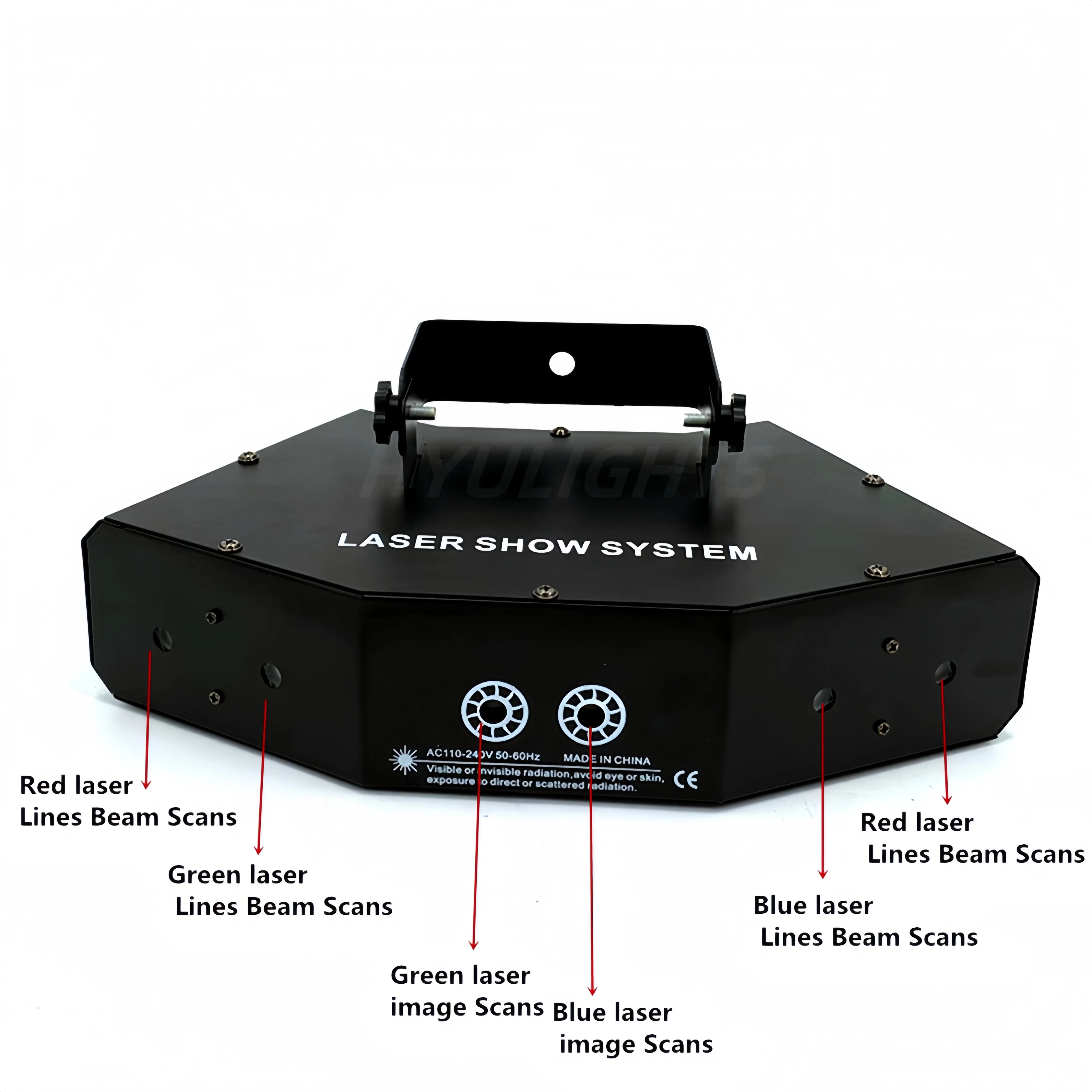 Remote control RGB 6 Laser 24 image Lines Beam Scans DMX DJ Bar Coffee Xmas Home Party Disco Effect Lighting Laser light Show