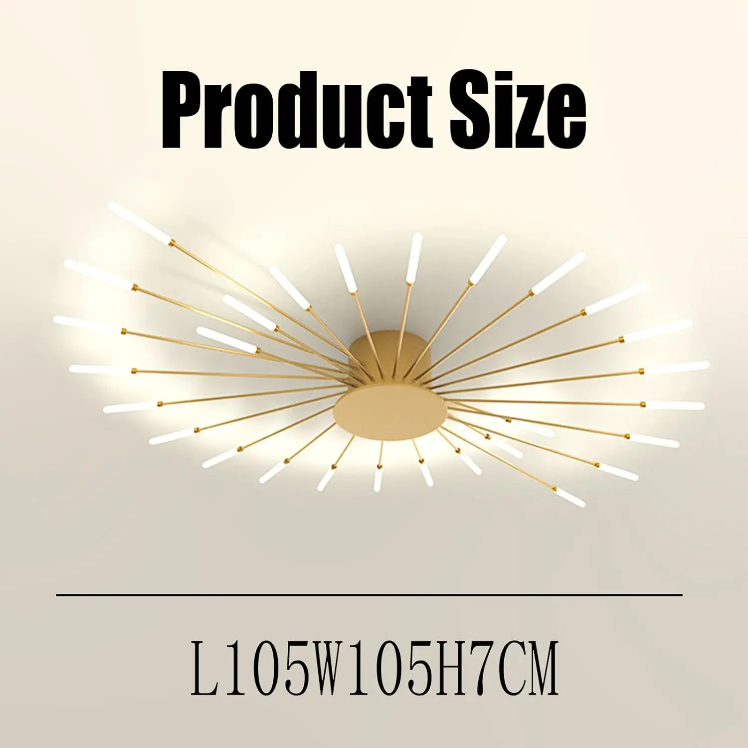LED Ceiling Light Modern Pendant Light for Bedroom Office Study Chandelier Natural Light 4500K [Energy Class E]