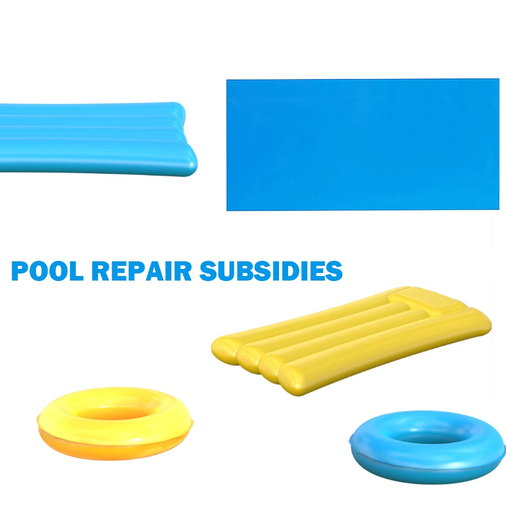 10pcs Swimming Pool Repair Kit Self-Adhesive PVC Swimming Pool Patch Multifunctional Croppable Inflatable Boat Supplies