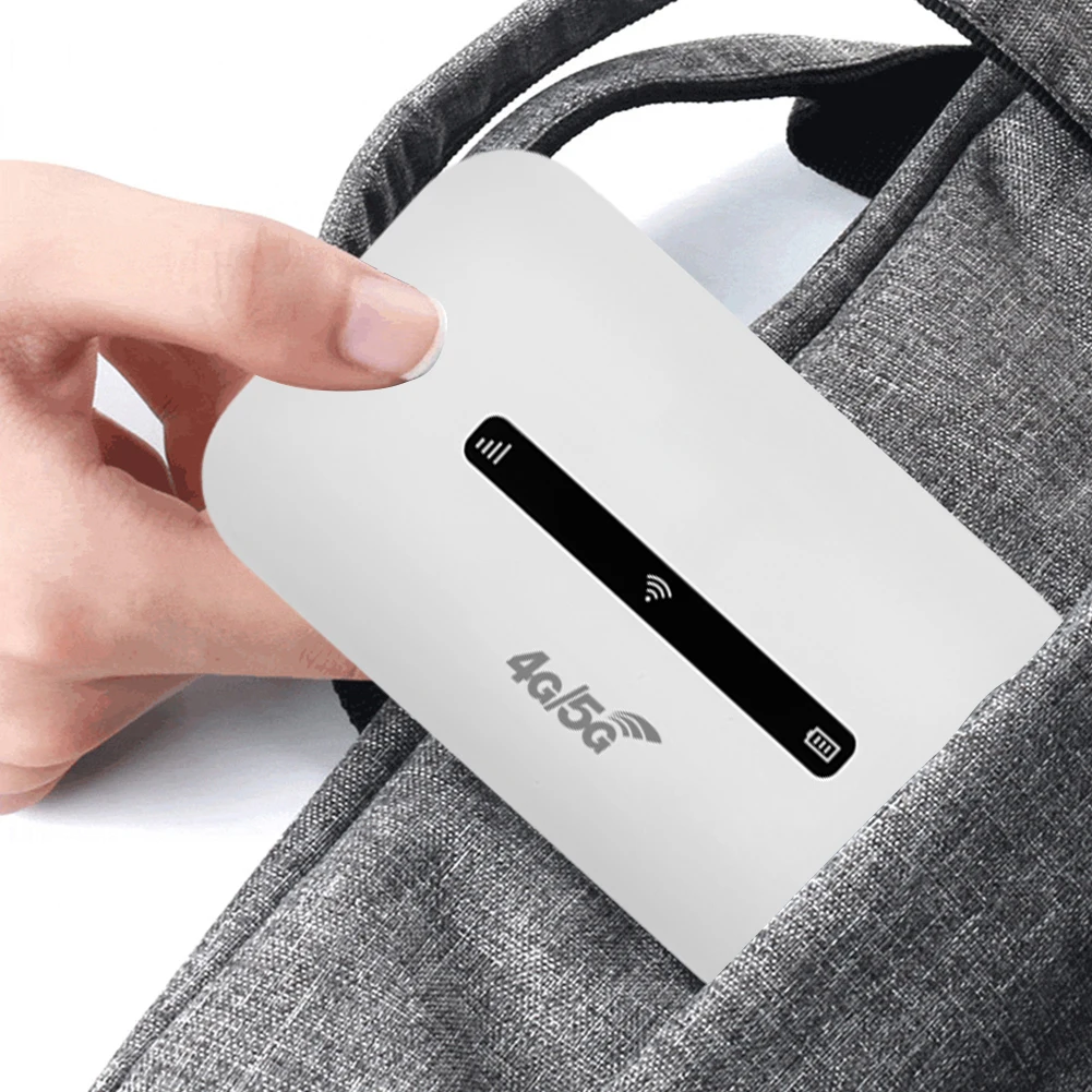 4G LTE Portable WiFi Hotspot Support 8 To 10 Users 150Mbps Wireless Internet Router with SIM Card Slot Pocket Mobile Hotspot