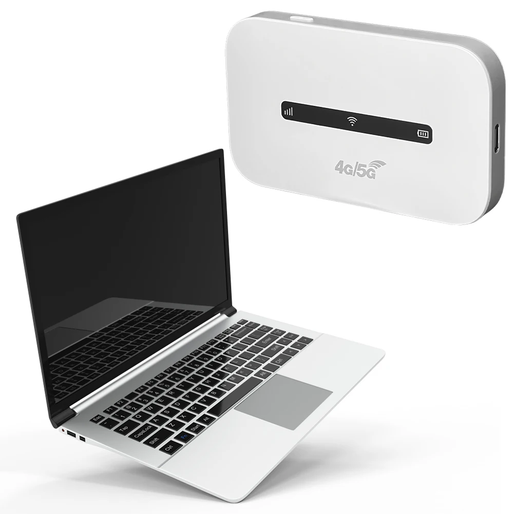 4G LTE Portable WiFi Hotspot Support 8 To 10 Users 150Mbps Wireless Internet Router with SIM Card Slot Pocket Mobile Hotspot