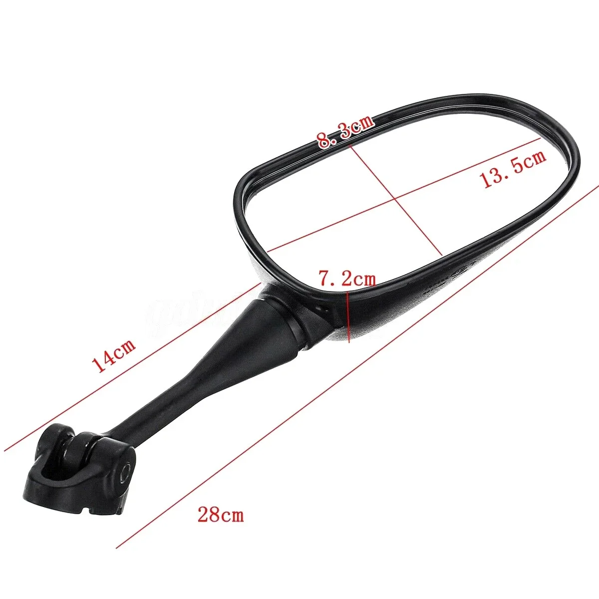 Quality 1Pair ABS Motorcycle Rear View Mirror Set Easy To Install Shatterproof Design For Honda CBR600RR CBR125R CBR 600 900 929