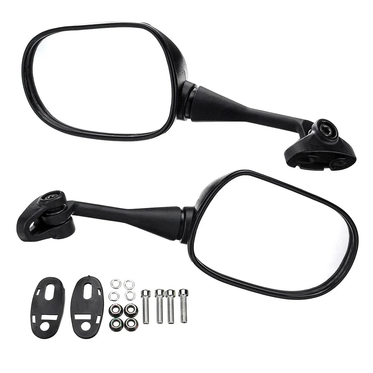 Quality 1Pair ABS Motorcycle Rear View Mirror Set Easy To Install Shatterproof Design For Honda CBR600RR CBR125R CBR 600 900 929