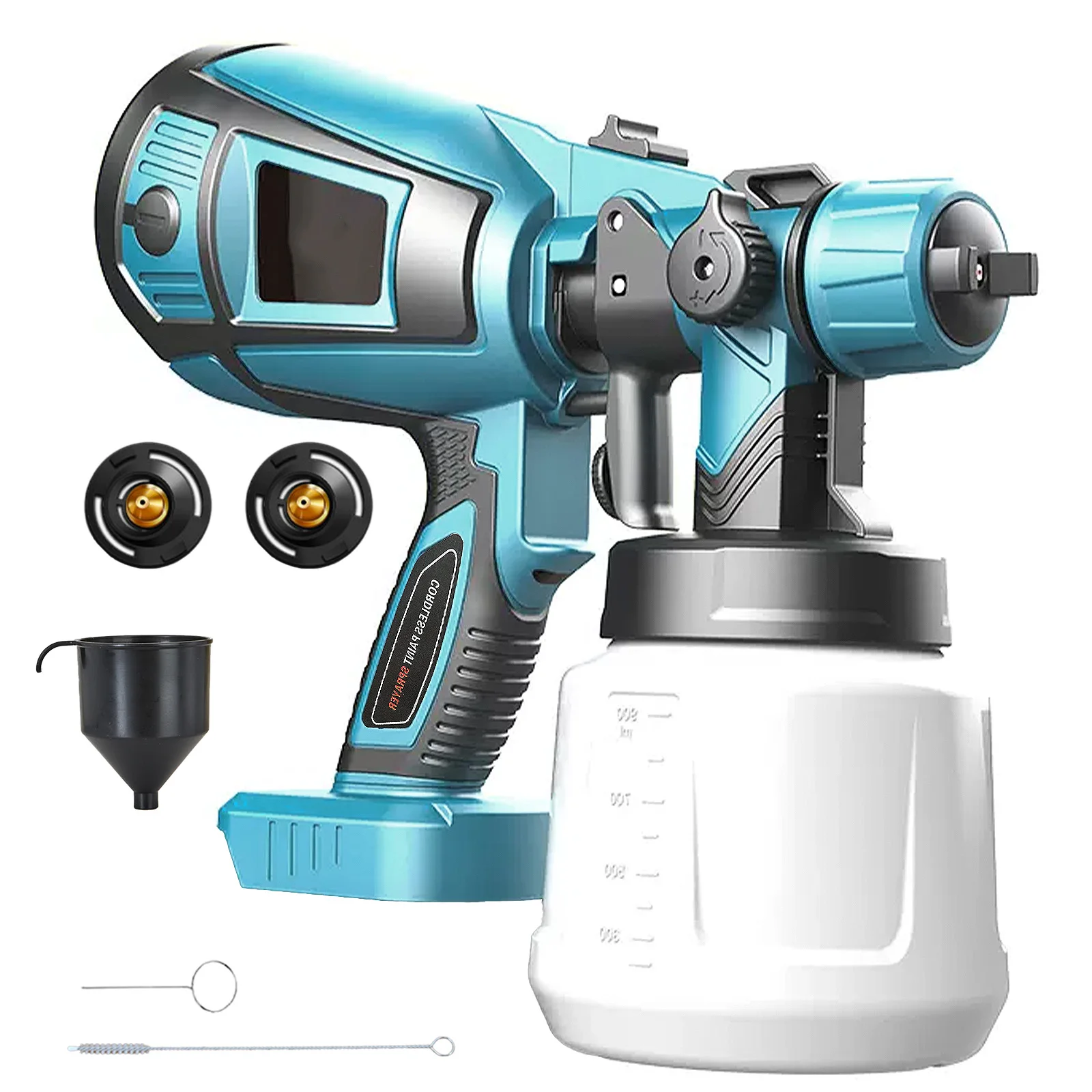 Cordless Paint Sprayer Compatible with Makita 18V ,Paint Sprayer, Paint Spray Gun with 1000ML Container for Painting Walls HVLP