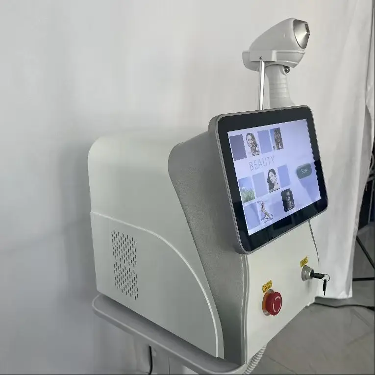 808 Diode Laser Hair Removal Machine 755 808 1064nm Wavelengths Cooling Head Painless Laser Epilator Face Body Hair Removal