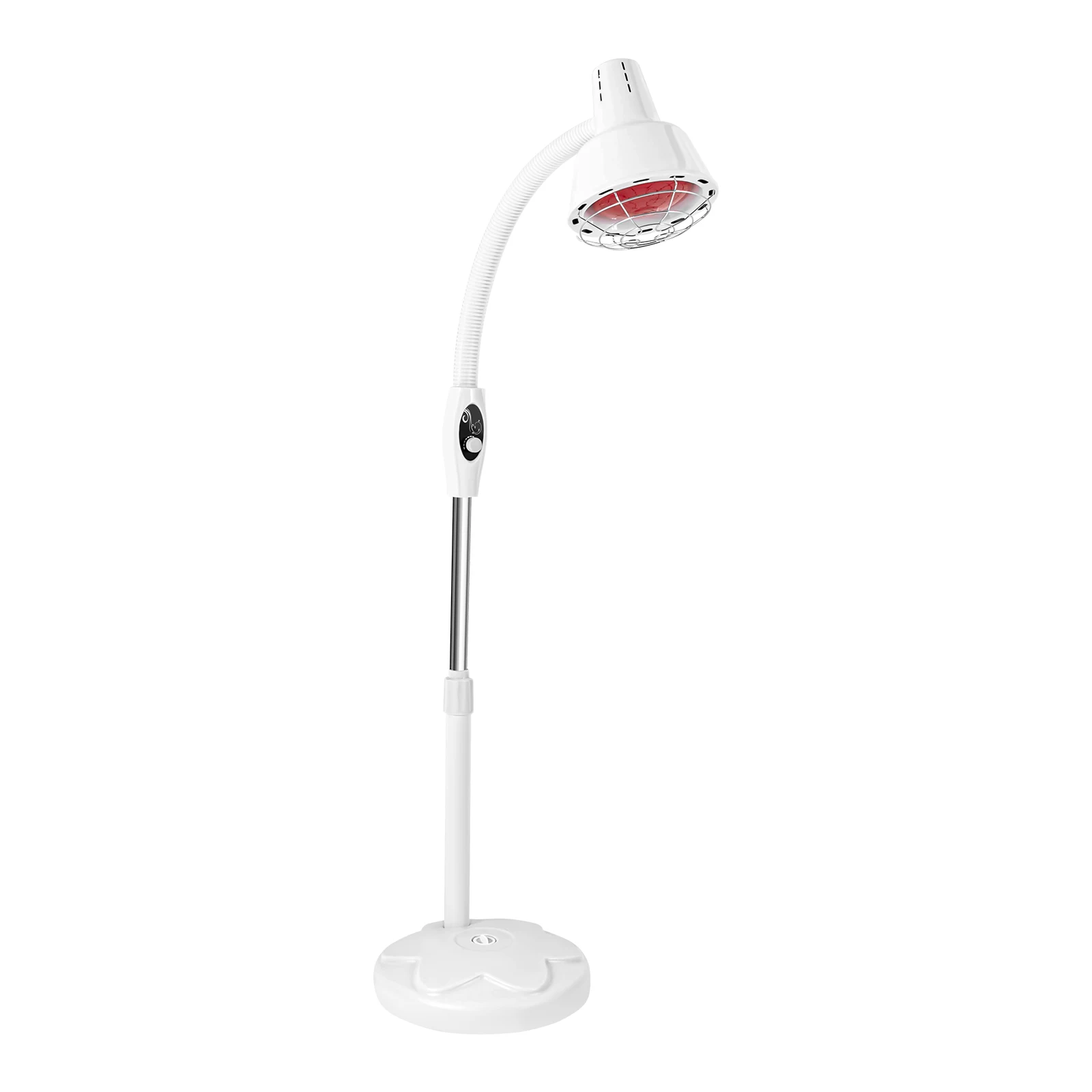 275W Adjustable Infrared Heat Lamp for Muscle&Joint Pain Relief, 360° Rotatable Infrared Baking Light, 0-115℃ Temp Control
