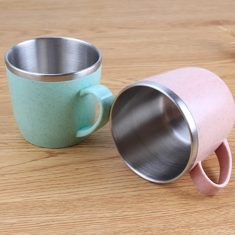 Cartoon Pokemons Coffice Mugs Anime Pikachu Snorlax Eevee Water Cup School Office  Stainless Steel Milk Tea Mugs Kids Drink Cups