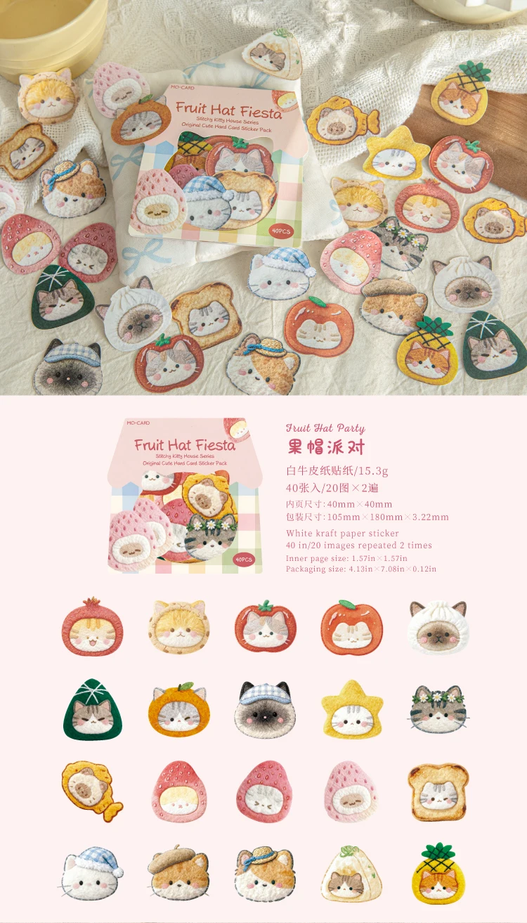 Cute Cartoon Animal Cat Dog Stickers Kawaii Junk Journal Scrapbooking Hobby Handicraft Supplies Cutting Die Sticker Stationery