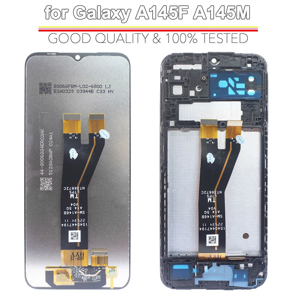 LCD for Samsung Galaxy A14 4G LCD Display Touch Screen Digitizer Assembly Replacement for Samsung A14 4G A145F A145M A145P A145R