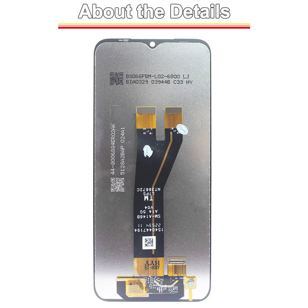 LCD for Samsung Galaxy A14 4G LCD Display Touch Screen Digitizer Assembly Replacement for Samsung A14 4G A145F A145M A145P A145R