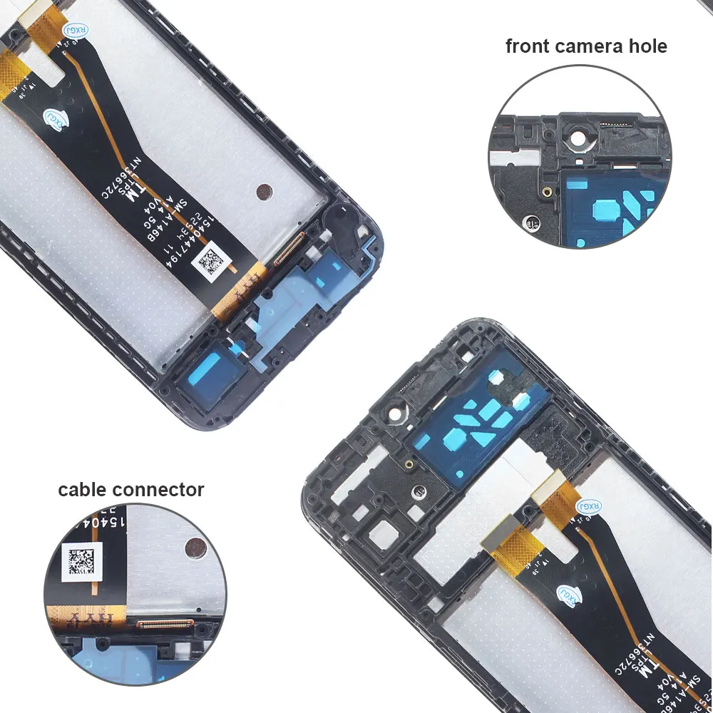 LCD for Samsung Galaxy A14 4G LCD Display Touch Screen Digitizer Assembly Replacement for Samsung A14 4G A145F A145M A145P A145R