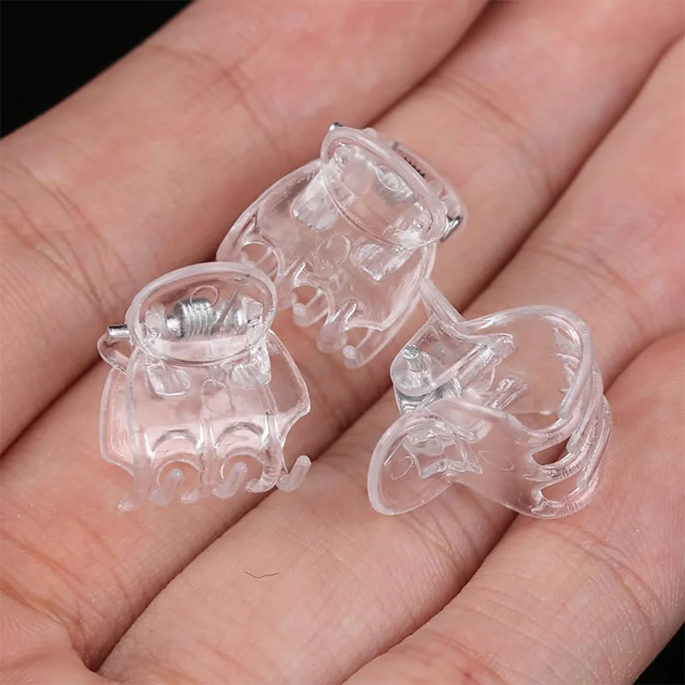 30/50/100Pcs Transparent 6 Claws Orchid Clips Plastic Butterfly Flowers Support Clear Fixer For Garden Vine Stem Plants Climbing
