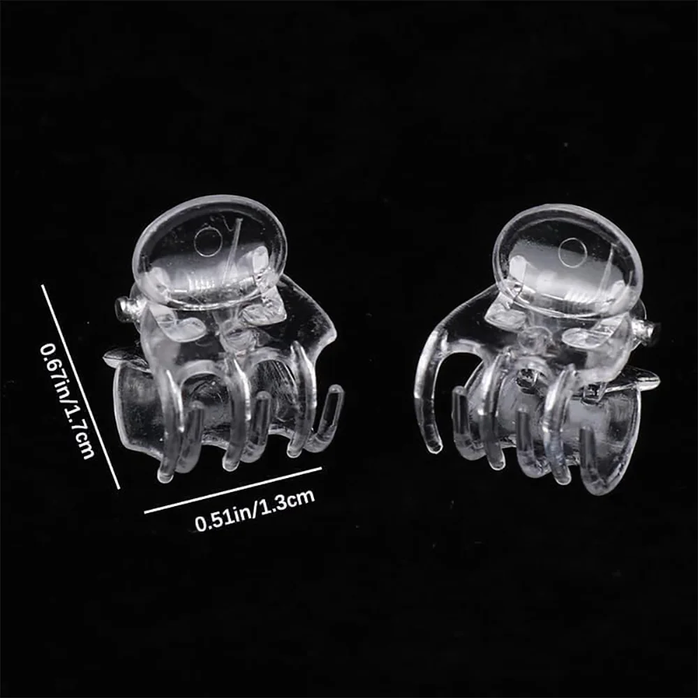 30/50/100Pcs Transparent 6 Claws Orchid Clips Plastic Butterfly Flowers Support Clear Fixer For Garden Vine Stem Plants Climbing