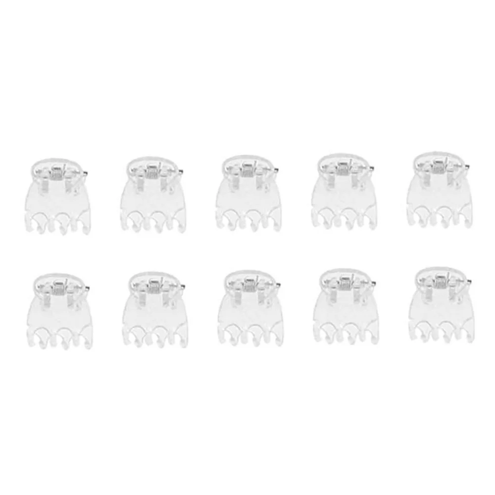 30/50/100Pcs Transparent 6 Claws Orchid Clips Plastic Butterfly Flowers Support Clear Fixer For Garden Vine Stem Plants Climbing