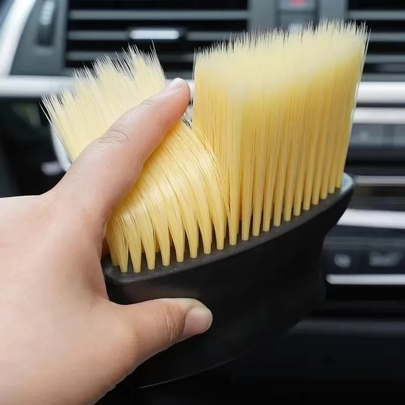 Kaschi Car Interior Sweeping Dust Soft Brush Car Wash Tool Artifact Car Interior Gap Dust Brush Air Outlet Cleaning Brush