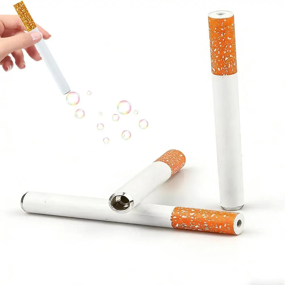 Funny Cigarette Bubble Toy With Bubble Liquid Portable Novelty Bubble Blower Funny Party Favor Creative Bubble Making Toy