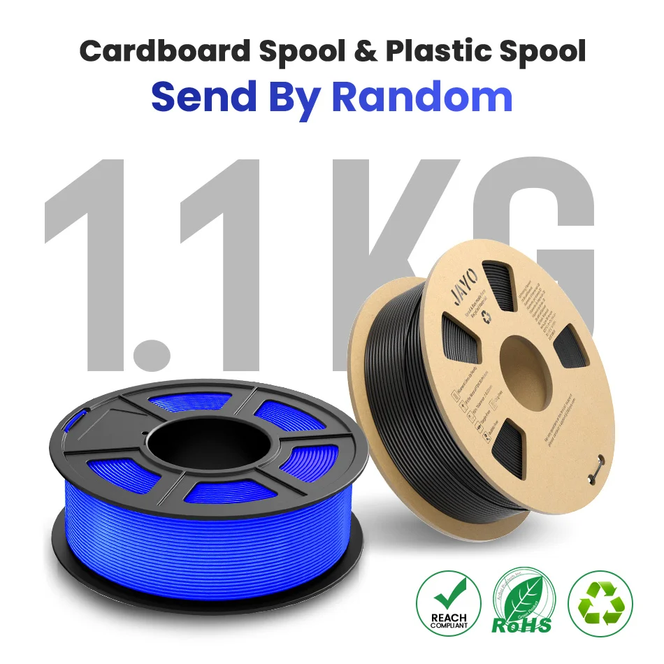 JAYO 3D Printer Filament PLA Matte 1.75MM Neatly Wound 3D Filament PLA 1.1KG Smooth Matte Finish 3D Printing Materials