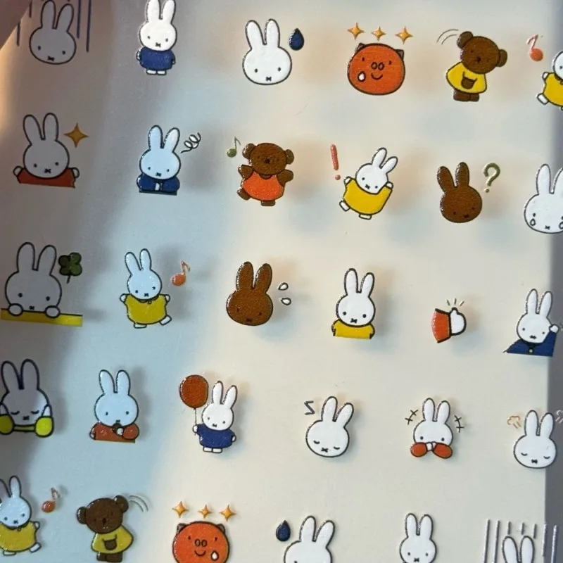 New Miffy Stickers Cute Water Cup Computer Decorate Kawaii Stickers Phone Case Ipad Notebook Waterproof Stickers Gifts