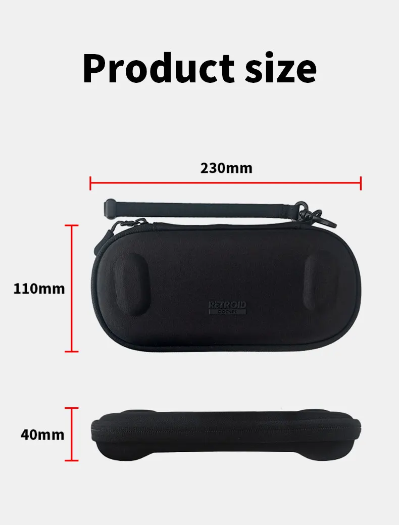 RP6 Original Gaming Accessories RP5 Handheld Device Protective Case Storage Bag Lanyard Soft Bag For Retroid Pocket 6