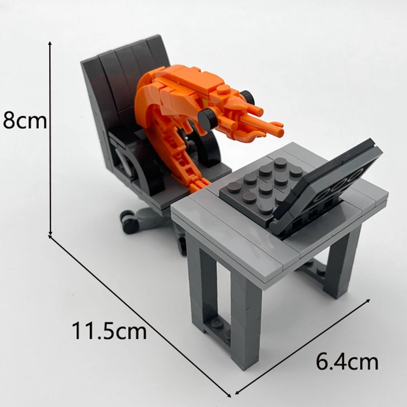 MOC Building Block Shrimp Model Figurines Puzzle Assembly Kit for Boys And Girls Internet Celebrity Creative Parodies Toy