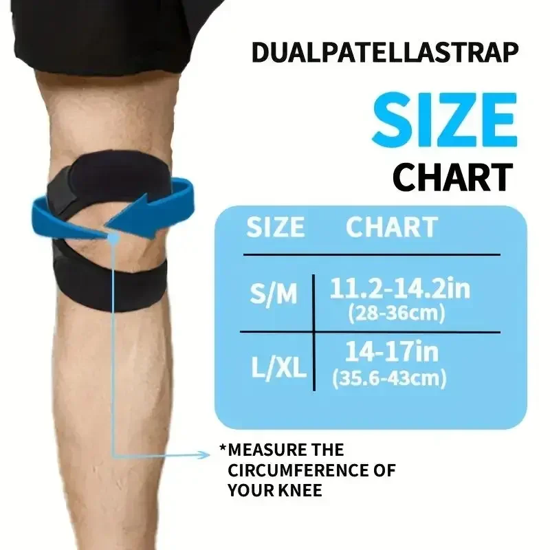 1 PCS Sports Kneepad Double Patellar Knee Patella Tendon Support Strap Brace Pad Protector Open Knee Wrap Band Fit Ness Me