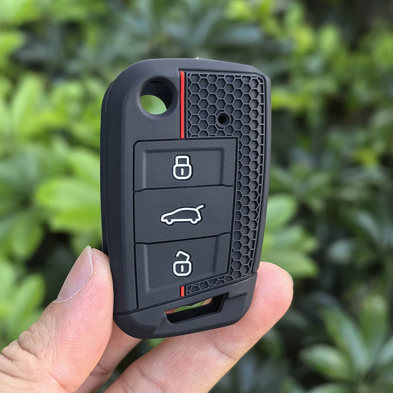 For VW golf 7 GTI POLO T-Cross T-Roc touran Tiguan Skoda Octavia Rapid kodiaq Fabia Seat Ibiza leon Ateca Arona key case cover
