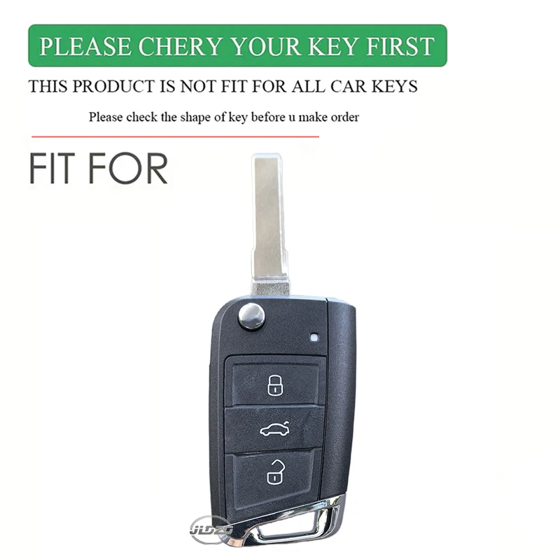 For VW golf 7 GTI POLO T-Cross T-Roc touran Tiguan Skoda Octavia Rapid kodiaq Fabia Seat Ibiza leon Ateca Arona key case cover