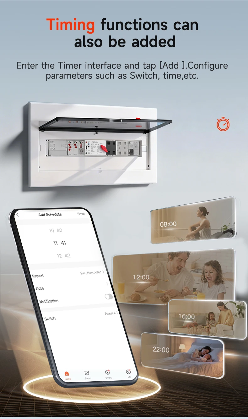 GEYA WIFI Smart ATS 2P 4P 230VAC Dual Power Automatic Transfer Switch Uninterrupted Remote Automatic Control Power Switcher Tuya