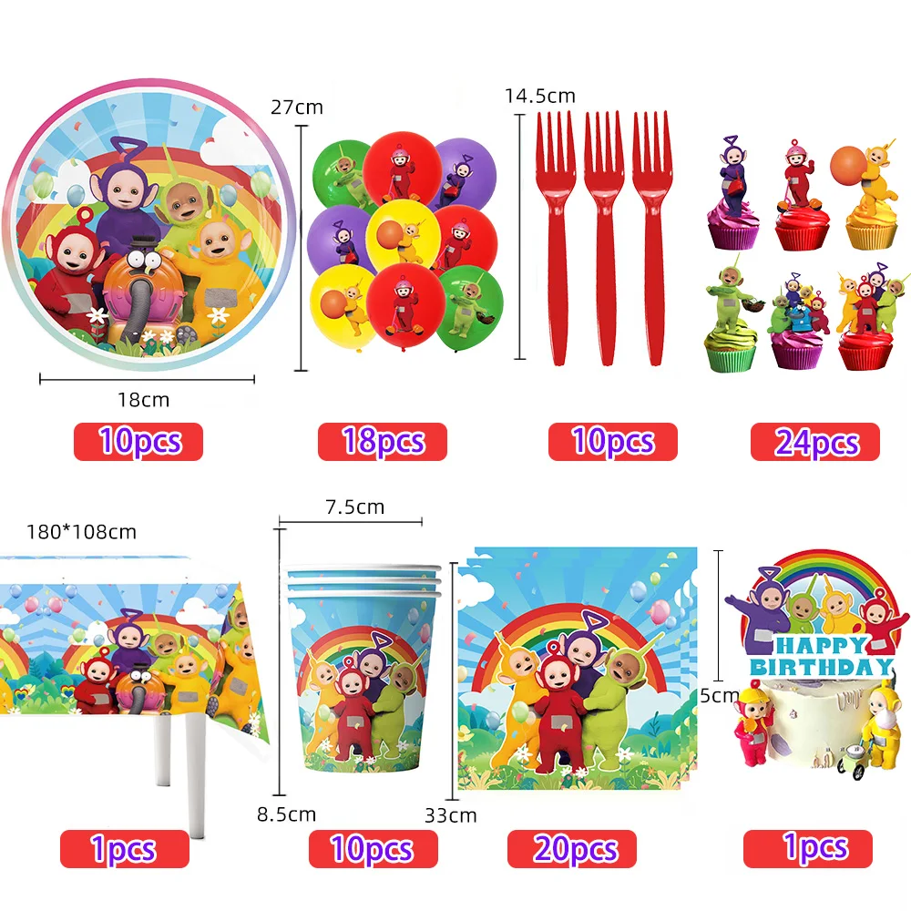 Teletubbies Birthday Party Decorations For Teletubbies Themed Party Supplies Boys Girls Birthday Gifts Baby Shower Supplies