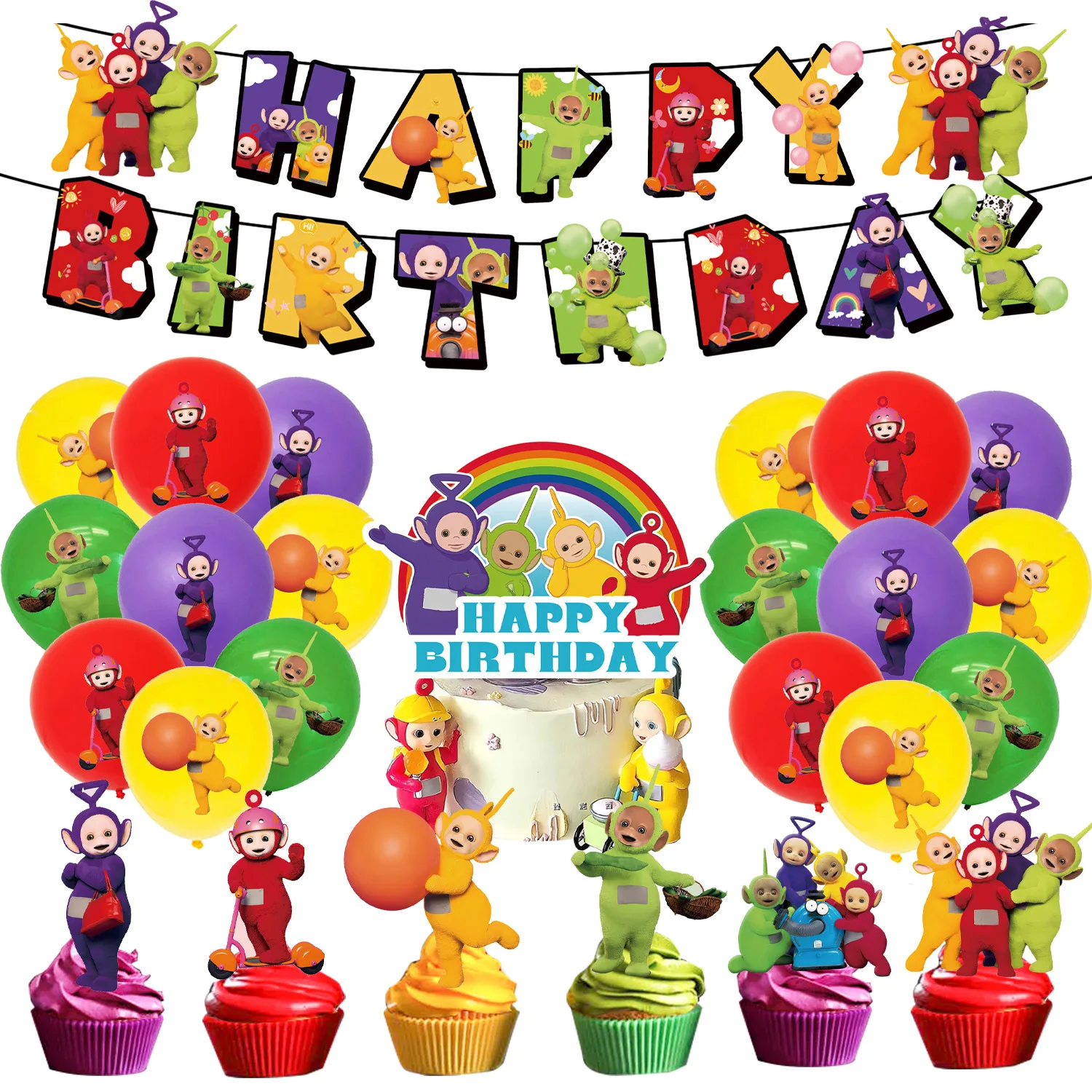 Teletubbies Birthday Party Decorations For Teletubbies Themed Party Supplies Boys Girls Birthday Gifts Baby Shower Supplies