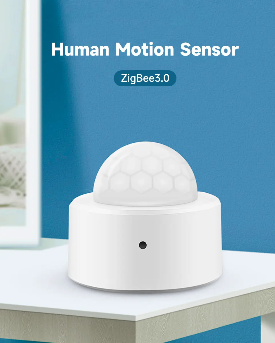 Tuya Zigbee PIR Motion Sensor Human Body Infrared Detection Smart Home Security Alarm Detector Works with Alexa Google Assistant