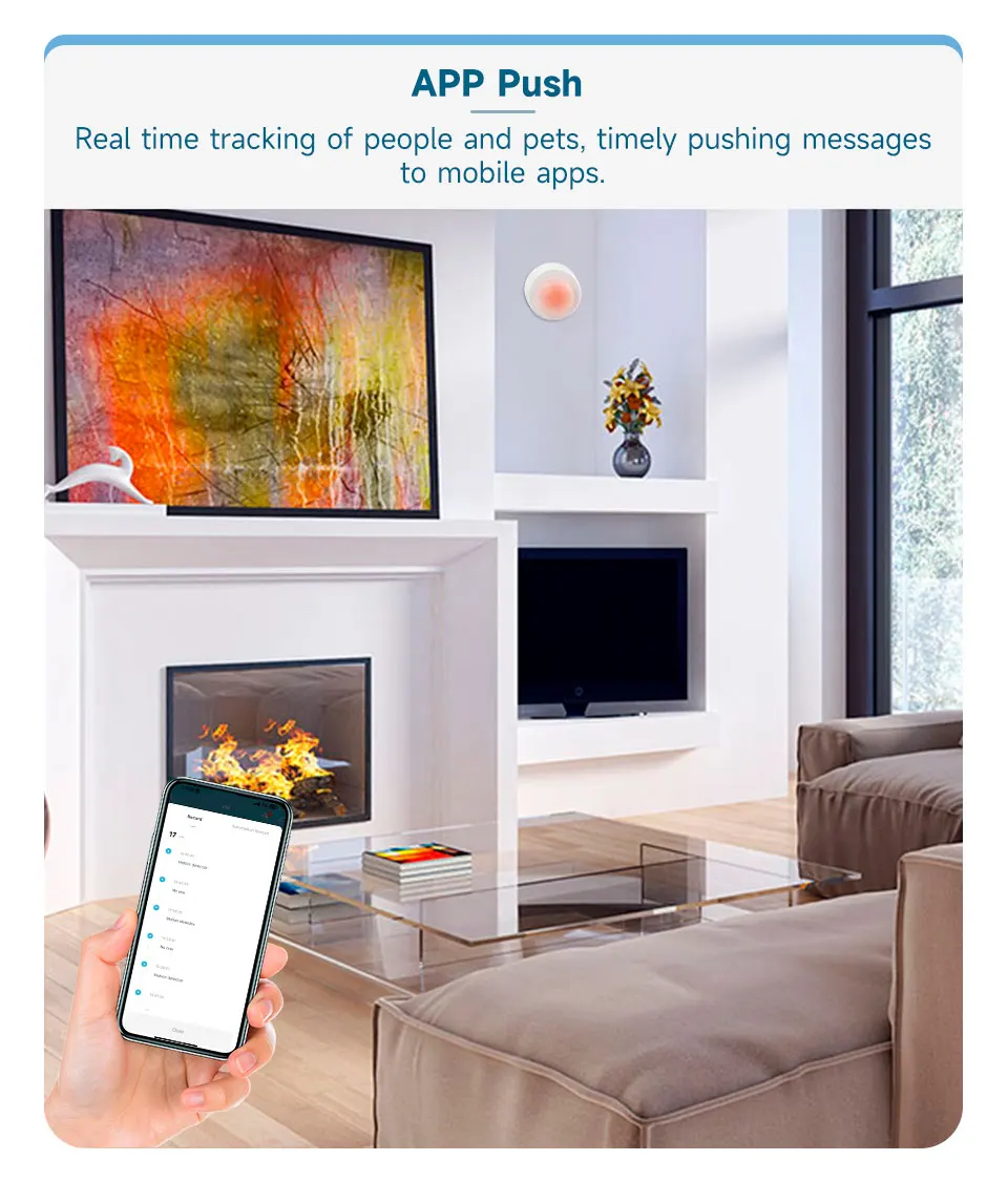 Tuya Zigbee PIR Motion Sensor Human Body Infrared Detection Smart Home Security Alarm Detector Works with Alexa Google Assistant