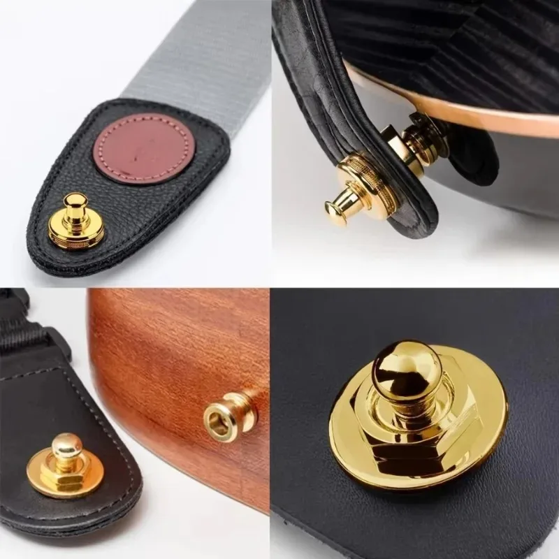 Guitar Strap Lock Button Quick Release Alloy Copper Bass Security Straplocks Buttons Strap Retainer System Guitar Accessories