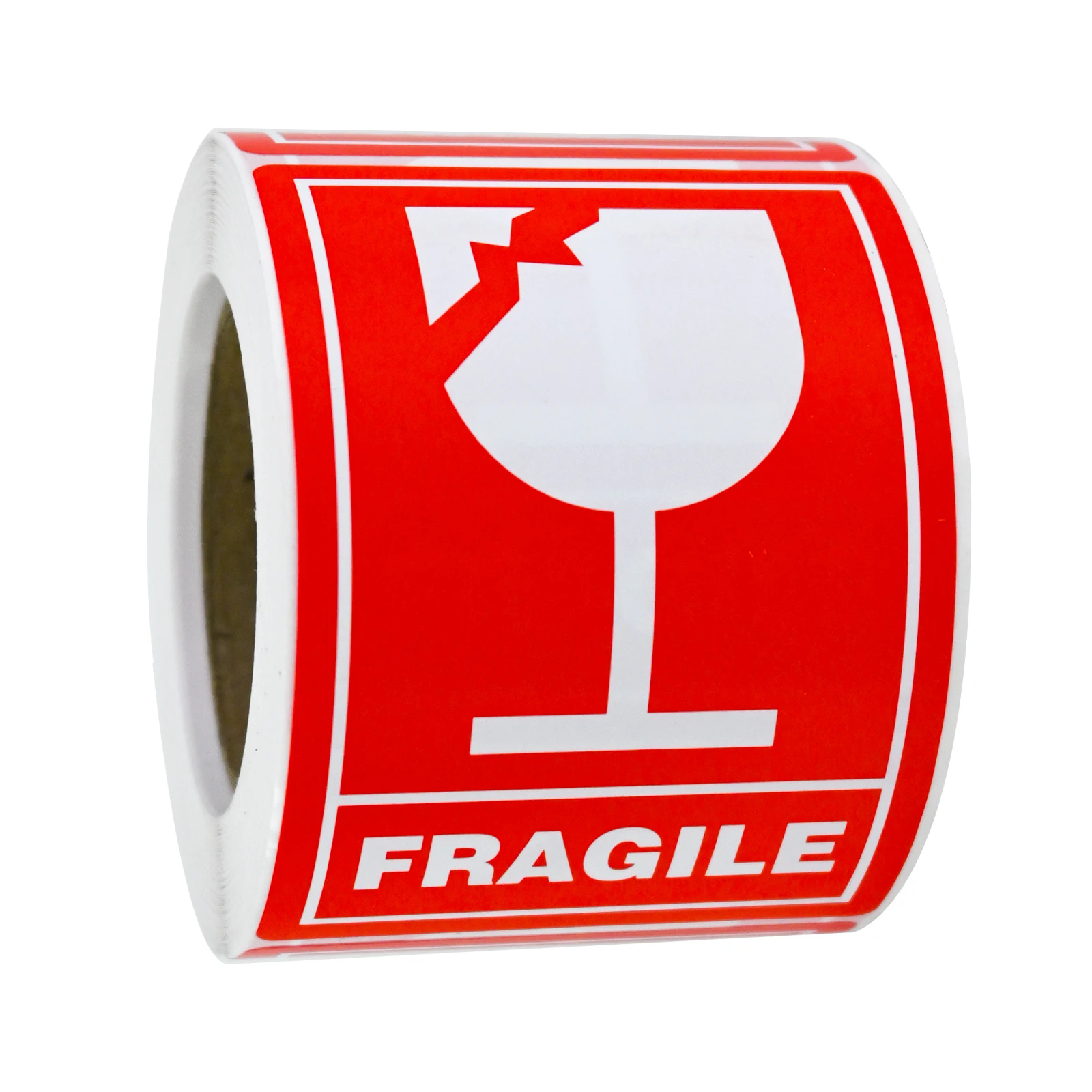 100/200Pcs 2In*3In Fragile Handle with Care Red Logistics Transport Warehouse Storage Warning Stickers Warning Box Packaging Transport Adhesive Labels Warehouse Storage Warning Labels Cups Jars Porcelain Bowls Bottles Fragile Item Warning Logistics Transport Adhesive Label Stickers