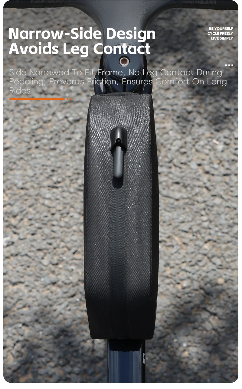WEST BIKING Bicycle Top Tube Bag 1L TPU Hard Shell Waterproof Bike Front Frame Bag Cycling Tool Storage Bag Bike Accessories