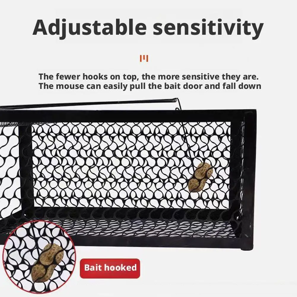Household Metal Mousetrap Self-locking Mousetrap Safe Firm Iron Net Household Mouse Catcher Indoor Outdoor Rat Trap Rat Cage