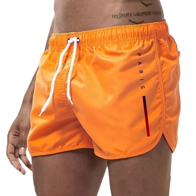 Summer Shorts Men fast drying swim shorts Breathable net fast drying surf beach pants Men's fitness pants Elastic waist shorts