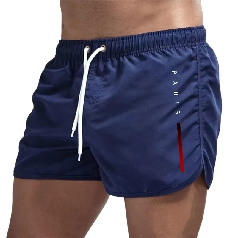 Summer Shorts Men fast drying swim shorts Breathable net fast drying surf beach pants Men's fitness pants Elastic waist shorts