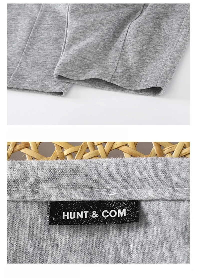 2026 New Spring Casual Kids Pants Black Elastic Waist Straight Leg Sweatpants for Boys Loose Pocket Children Trousers