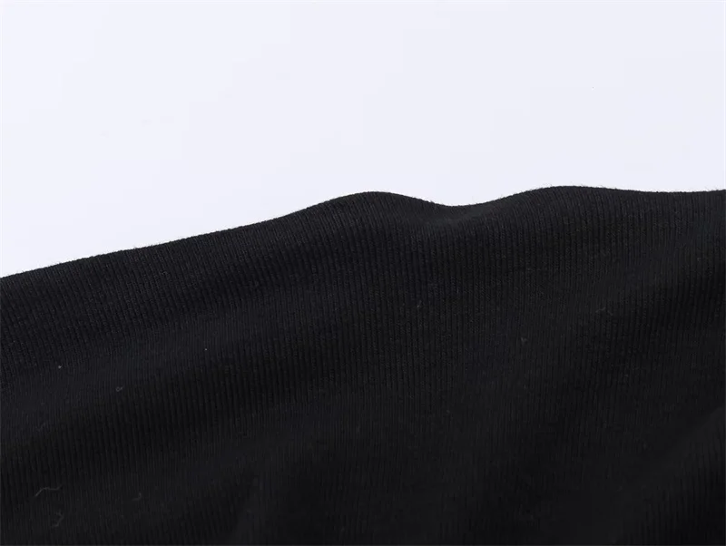 Women's Top 2026 Spring New Style Black Short-Sleeve High-Neck Asymmetrical Pleated Decorative Top Elegant and Stylish Personal