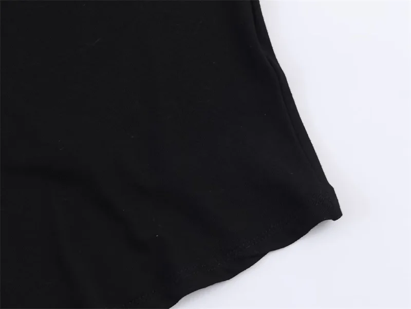 Women's Top 2026 Spring New Style Black Short-Sleeve High-Neck Asymmetrical Pleated Decorative Top Elegant and Stylish Personal