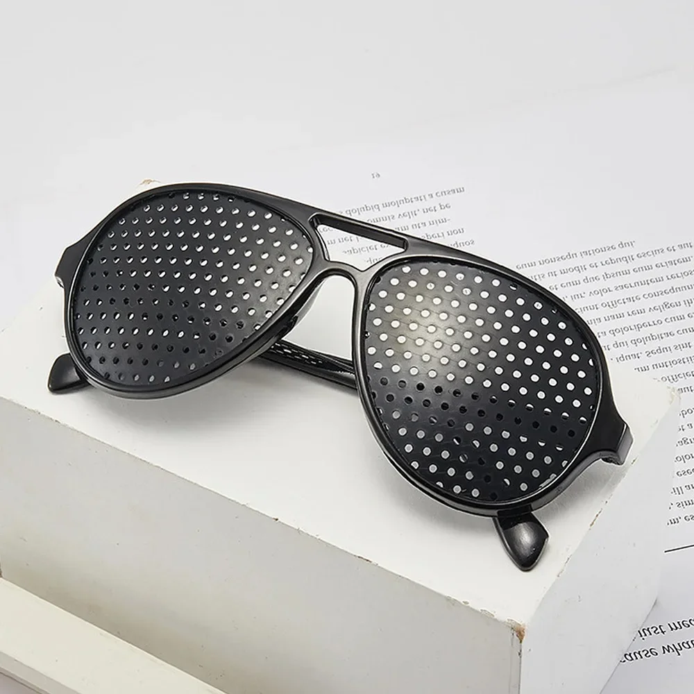 Anti-myopia Astigmatism Glasses Vision Correction Fatigue Pin Hole Glasses With Holes For Men Women Eyesight Improvement Eyewear