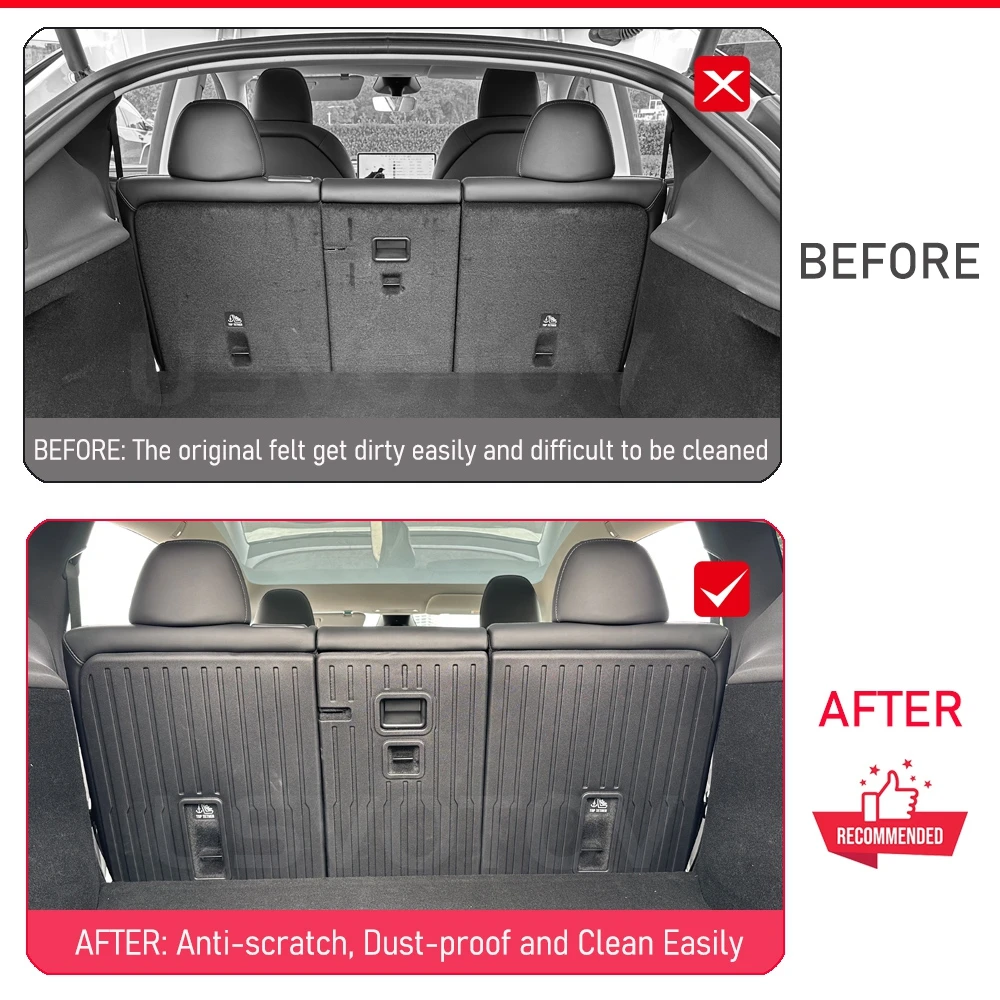 For Tesla Model Y Juniper 2025 2026 Front Rear Trunk Mats Cargo Mat Liner Seat Back Cover Pads All Weather Interior Accessories