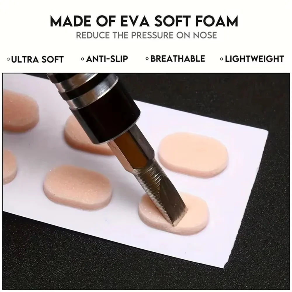 Self-adhesive Soft Foam Anti-slip Glasses Nose Pads Protection Eyeglass Sponge Bridg Instant Lifting Effect for Comfortable Wear