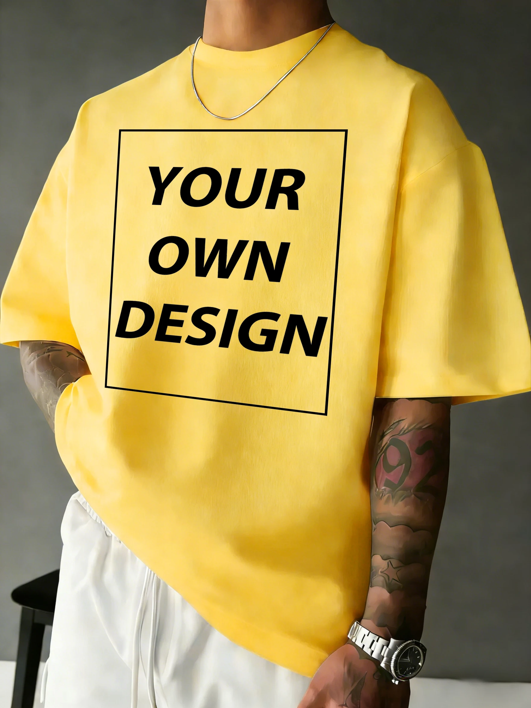 Personalized Custom Print Summer Cotton Comfy T-Shirt Basics Fashion Short Sleeve Street Sport Tee Shirts Loose Breathable Top