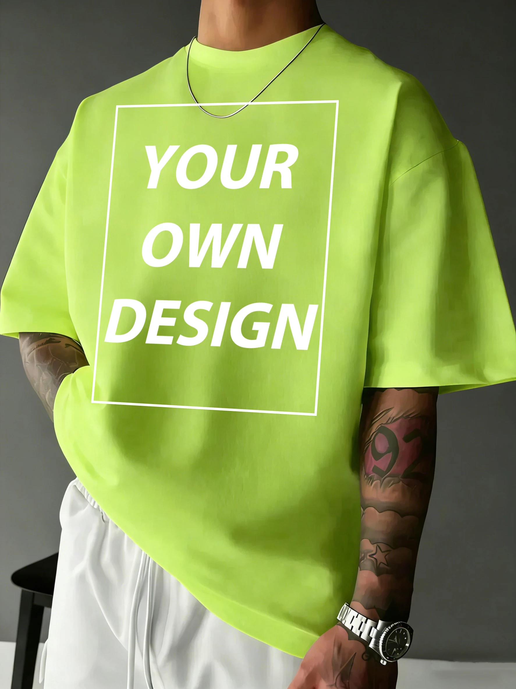 Personalized Custom Print Summer Cotton Comfy T-Shirt Basics Fashion Short Sleeve Street Sport Tee Shirts Loose Breathable Top